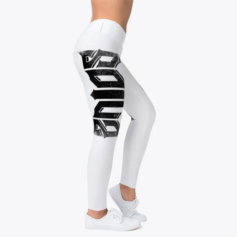 Basic "Solus" Black Logo Leggings