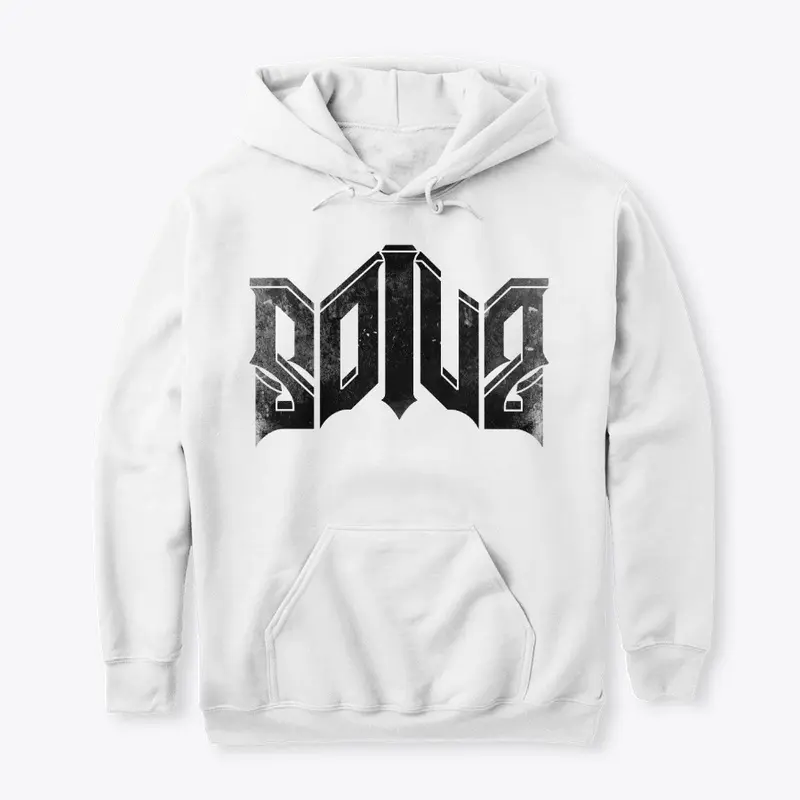 Basic "Solus" Black Logo Hoodie